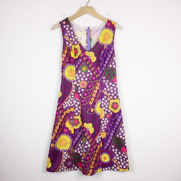 Vintage Dresses & Skirts - Vintage hippie dress flower power 60s 70s boho
